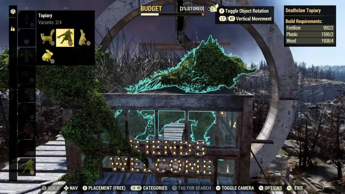 Fallout 76 traz grande atualização do CAMP em setembro Fallout 76