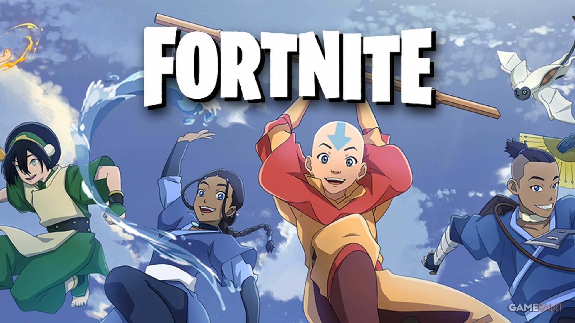 Fortnite pode receber skins de Avatar: A Lenda de Aang