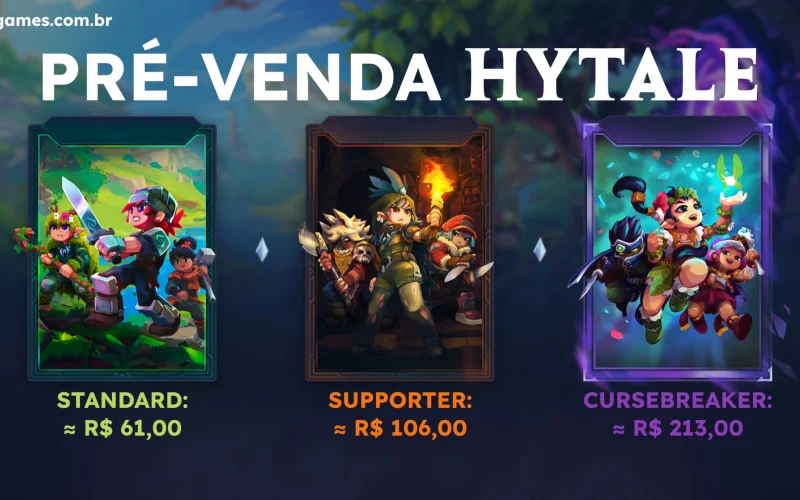Pré-venda de Hytale: Detalhes dos 3 Pacotes e Requisitos de PC
