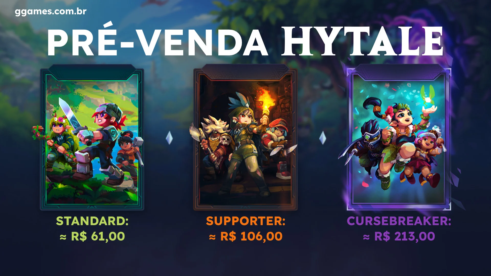 Pré-venda de Hytale: Detalhes dos 3 Pacotes e Requisitos de PC