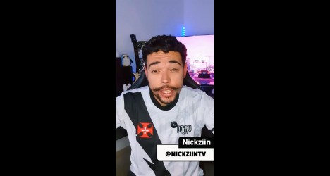 Vasco apresenta NickziinTV como novo criador de conteúdo em E-Sports