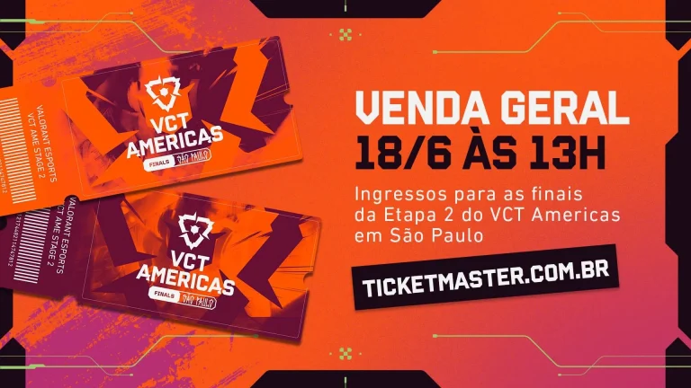 VCT Americas Stage 2 Finals: São Paulo terá ingressos à venda em breve