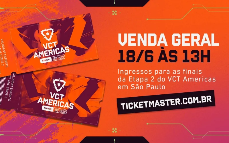 VCT Americas Stage 2 Finals: São Paulo terá ingressos à venda em breve
