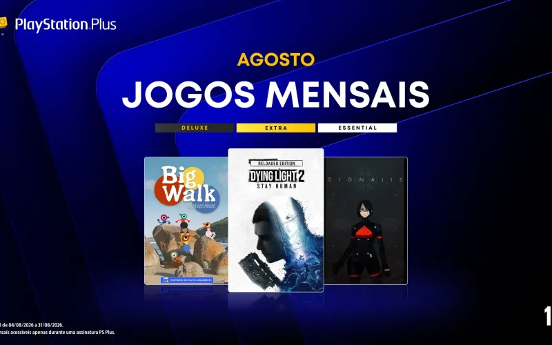 Jogos de agosto no PS Plus: Dying Light 2, Big Walk e Signalis disponíveis