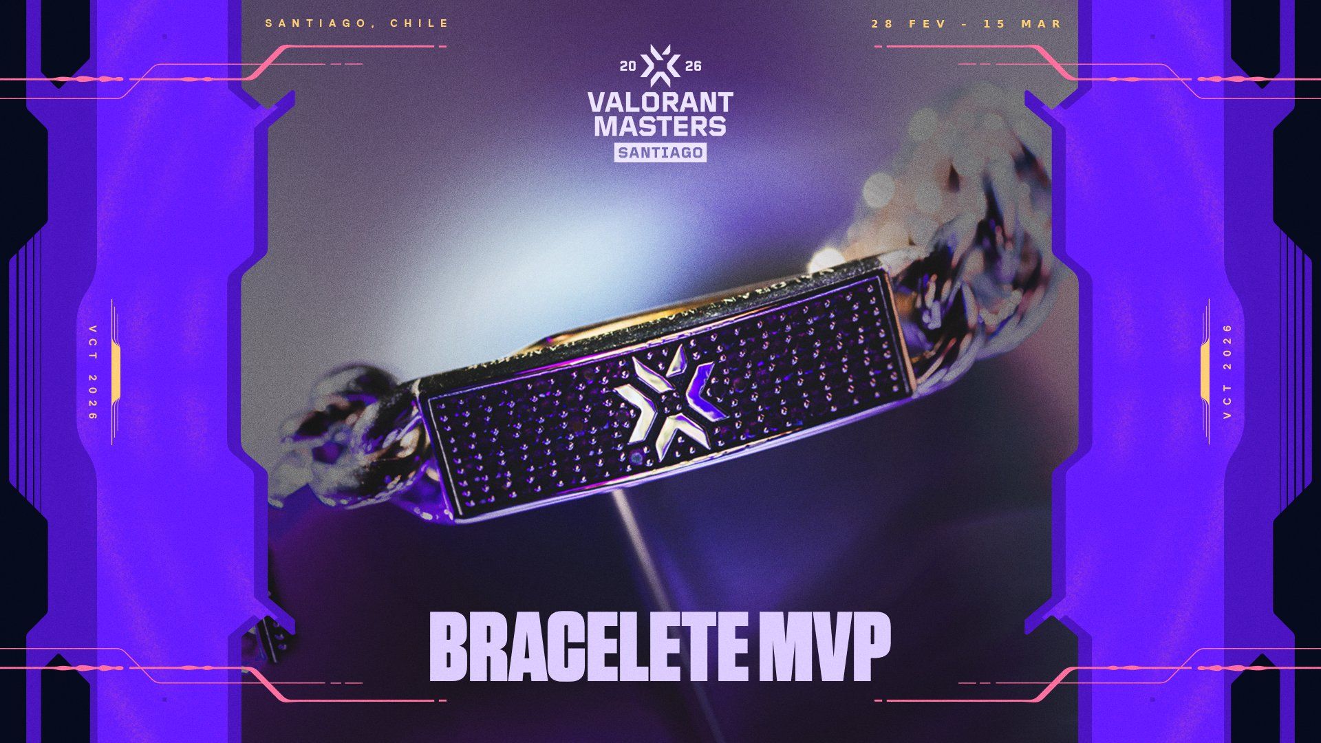 Novo Agente de VALORANT será Revelado na Grande Final do Masters Santiago Bracelete MVP