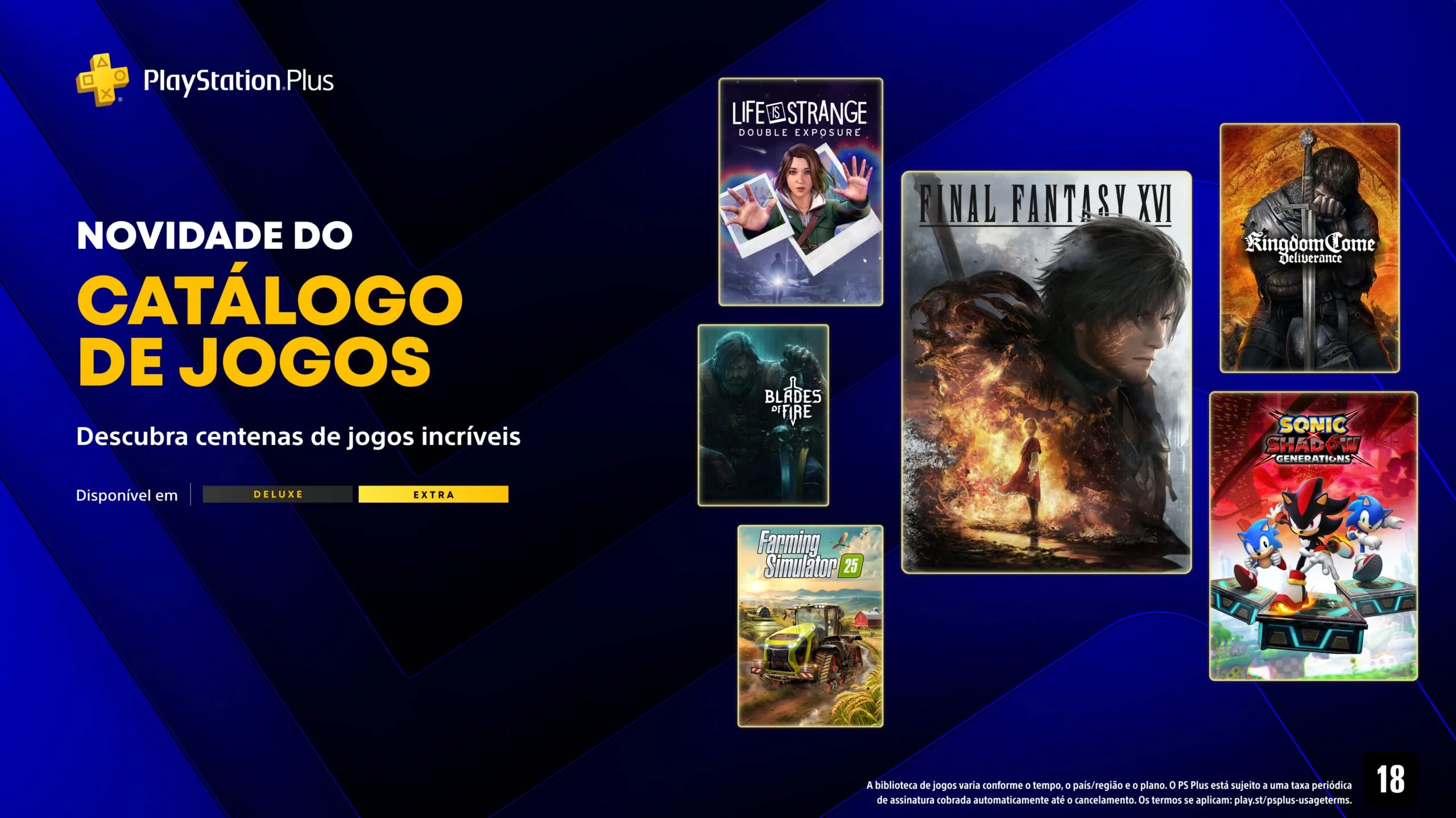 Jogos do catálogo do PS Plus em junho incluem Final Fantasy XVI e mais
