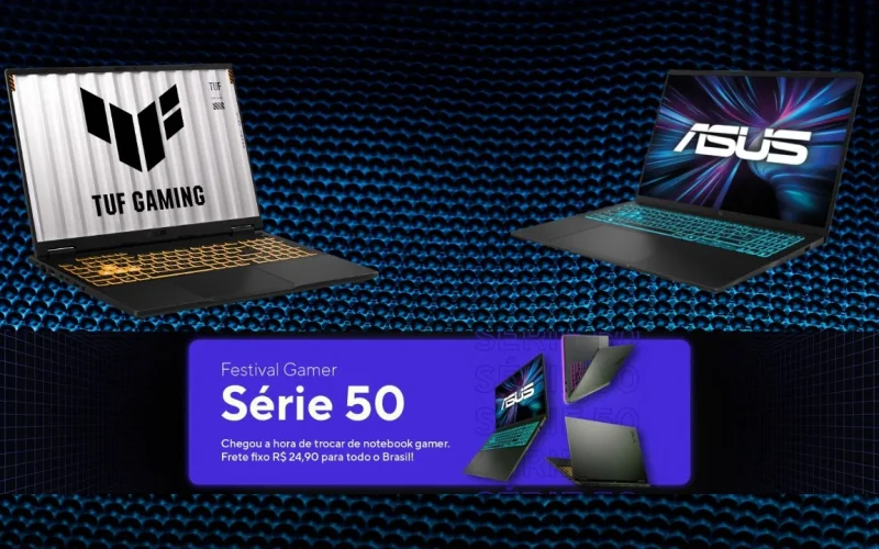 ASUS Brasil lança Festival Gamer com descontos em notebooks ROG e TUF