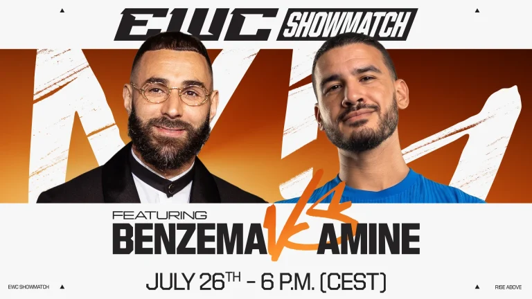 Benzema e AmineMaTue duelam no EA SPORTS FC Showmatch na Esports World Cup 2026
