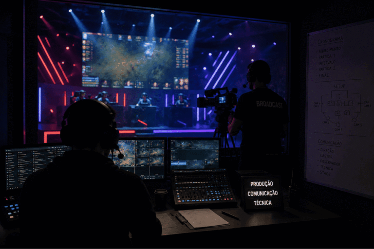 Bastidores das Transmissões de E-Sports: O que Acontece nos Jogos Ao Vivo