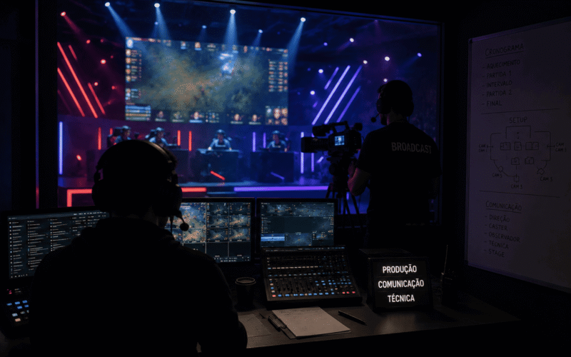 Bastidores das Transmissões de E-Sports: O que Acontece nos Jogos Ao Vivo