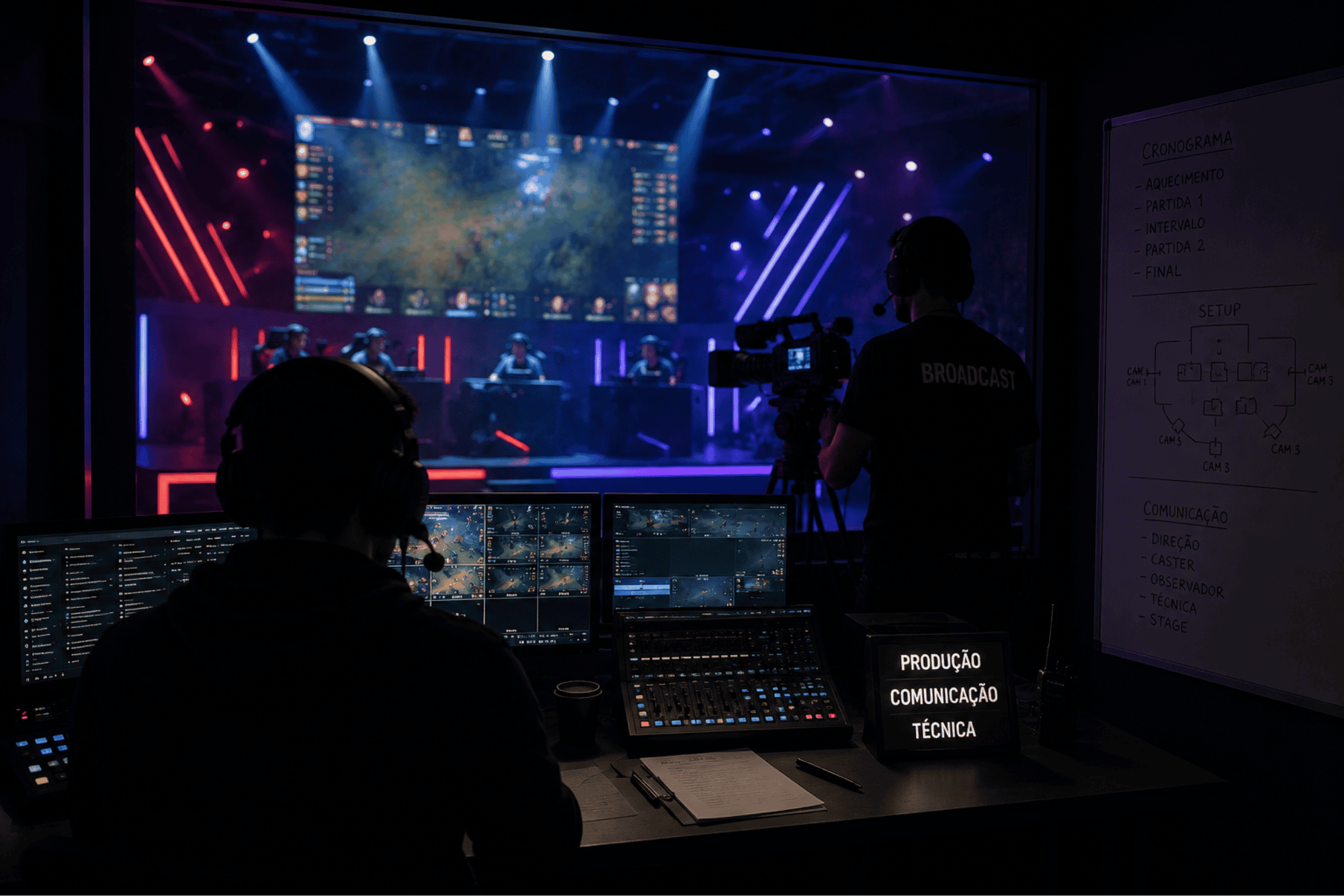Bastidores das Transmissões de E-Sports: O que Acontece nos Jogos Ao Vivo 1 Bastidores das Transmissões de E-Sports: O que Acontece nos Jogos Ao Vivo