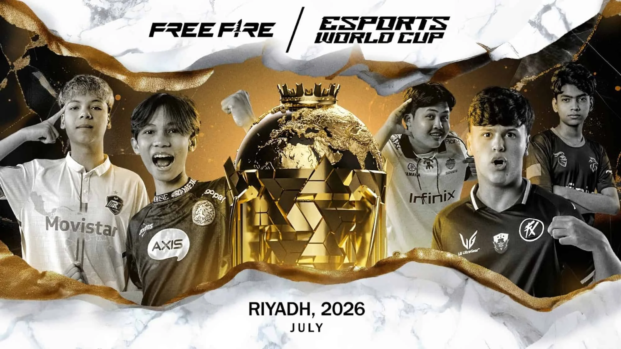 Brasil é representado por LOUD, Fluxo W7M e MIBR.LOS na Esports World Cup 2026 de Free Fire