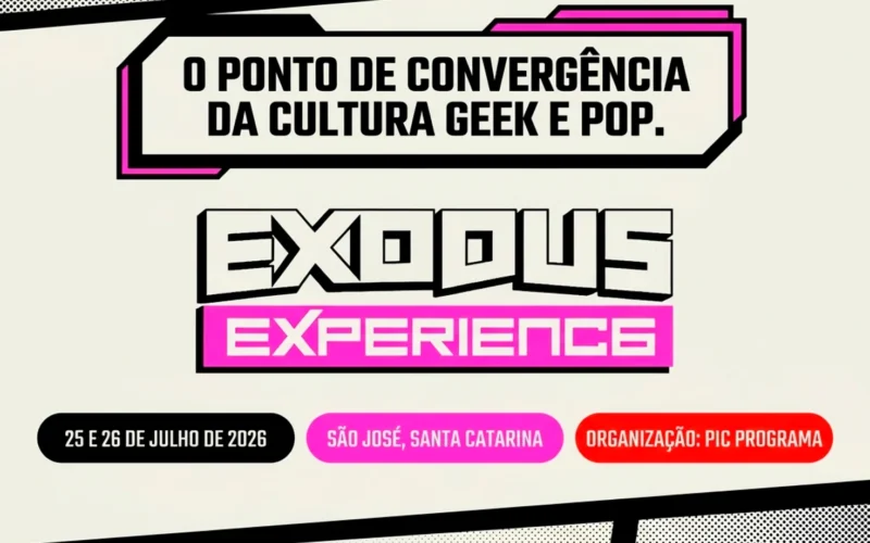 Exodus Experience 2026 traz cultura geek a São José com muitas atrações