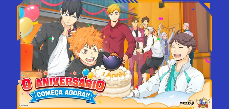HAIKYU!! FLY HIGH marca 1º aniversário com eventos e recompensas imperdíveis