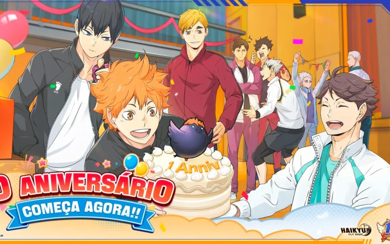 HAIKYU!! FLY HIGH marca 1º aniversário com eventos e recompensas imperdíveis