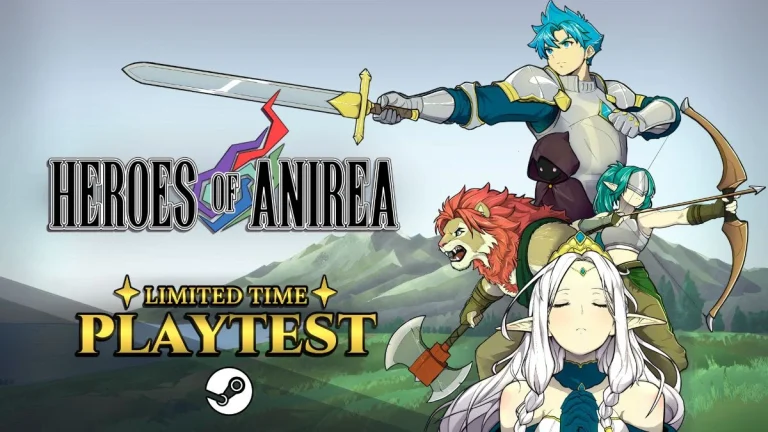 Heroes of Anirea lança playtest aberto no Steam por tempo limitado