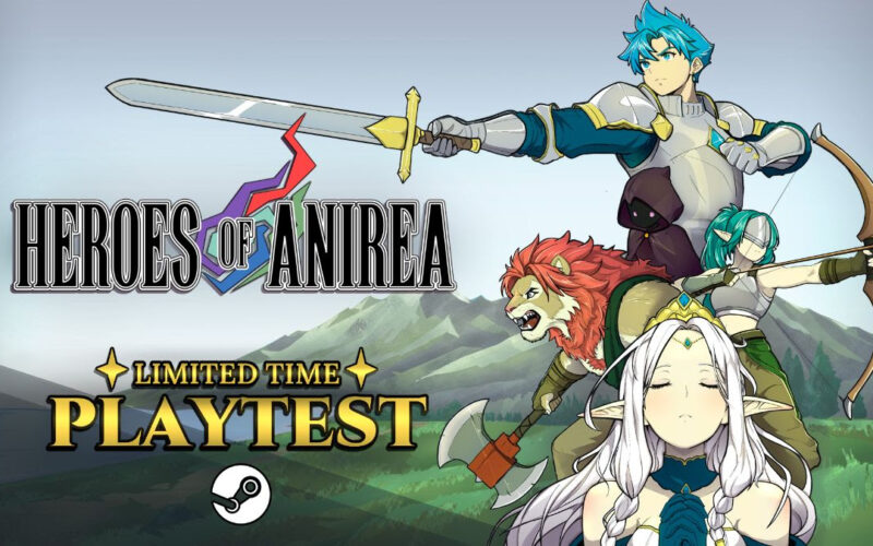Heroes of Anirea lança playtest aberto no Steam por tempo limitado
