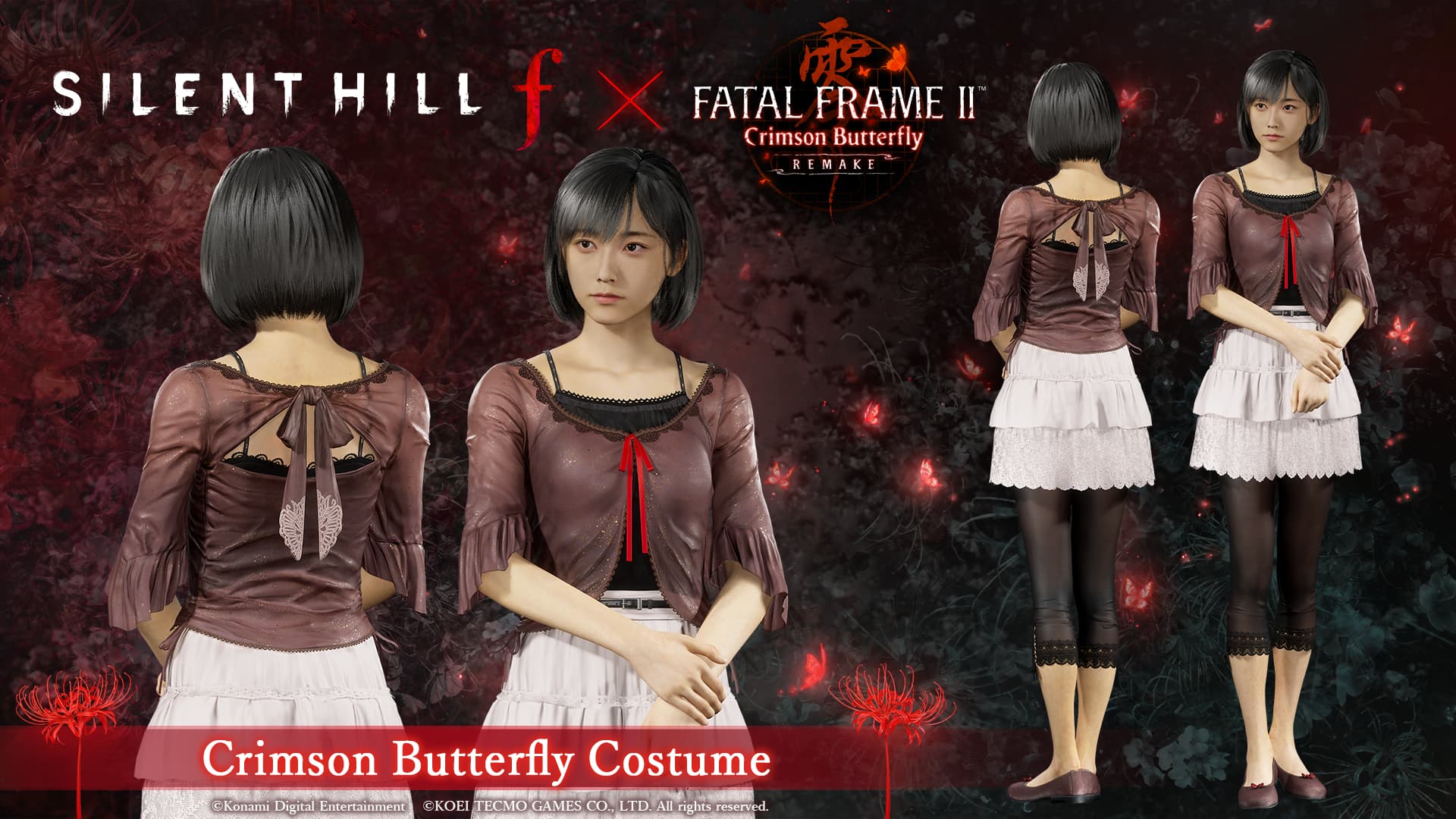 SILENT HILL f e FATAL FRAME II: Crimson Butterfly REMAKE lançam DLC gratuita com traje colaborativo