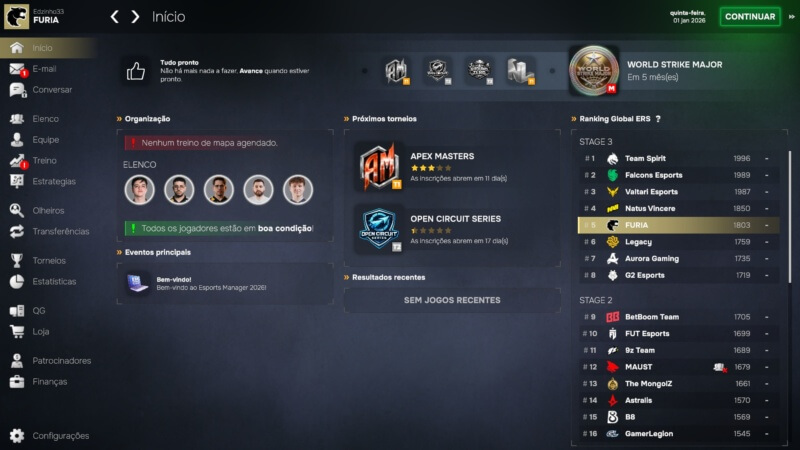 Esports Manager 2026 vale a pena? Confira a análise completa!