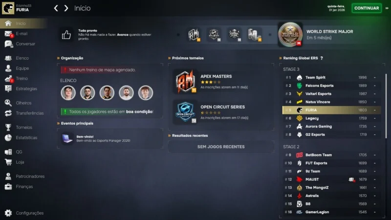 Esports Manager 2026 vale a pena? Confira a análise completa!