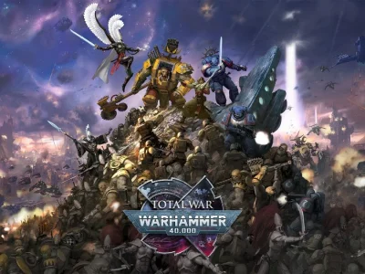 Total War: Warhammer 40,000 revela batalha completa entre Orks e Imperium