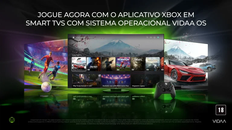 Aplicativo Xbox chega a TVs Hisense com sistema VIDAA OS