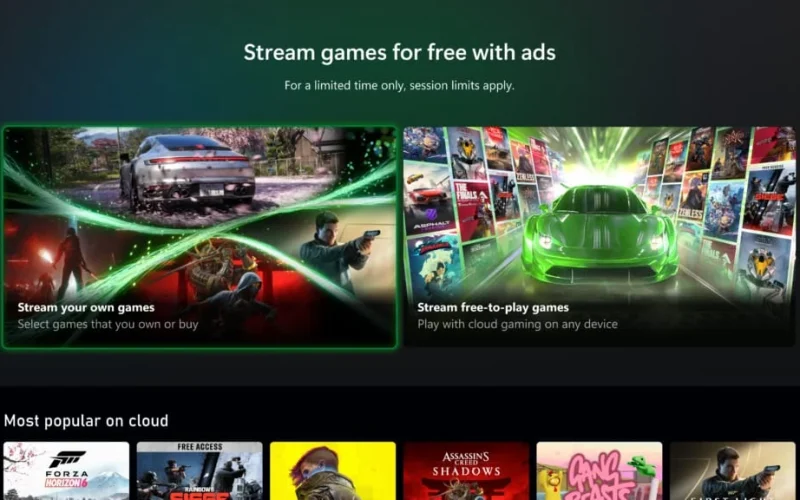 XBOX começa testes de Game Streaming gratuito com anúncios para Insiders