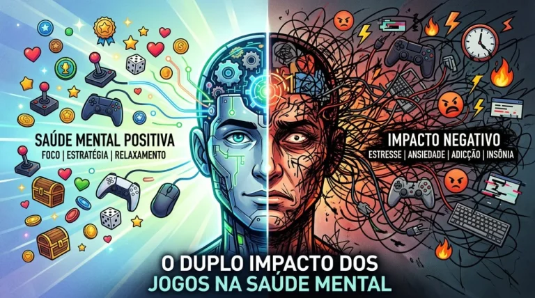 Como jogos afetam a saúde mental e física do jogador