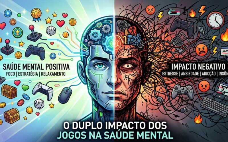 Como jogos afetam a saúde mental e física do jogador