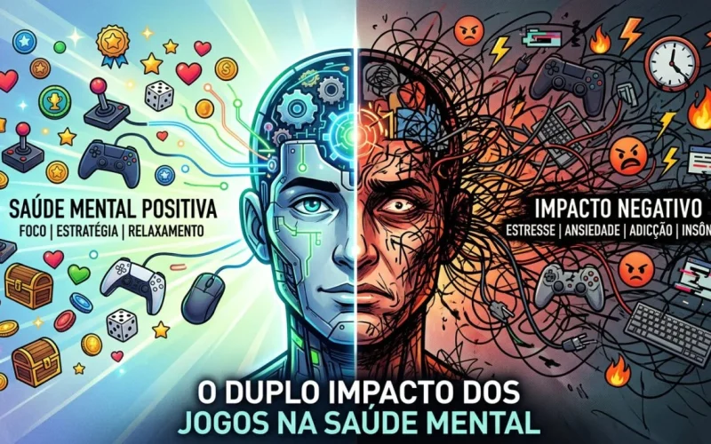 Como jogos afetam a saúde mental e física do jogador