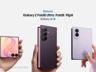 Samsung lança Galaxy Z Fold8 Ultra, Fold8 e Flip8 com novas tecnologias e designs