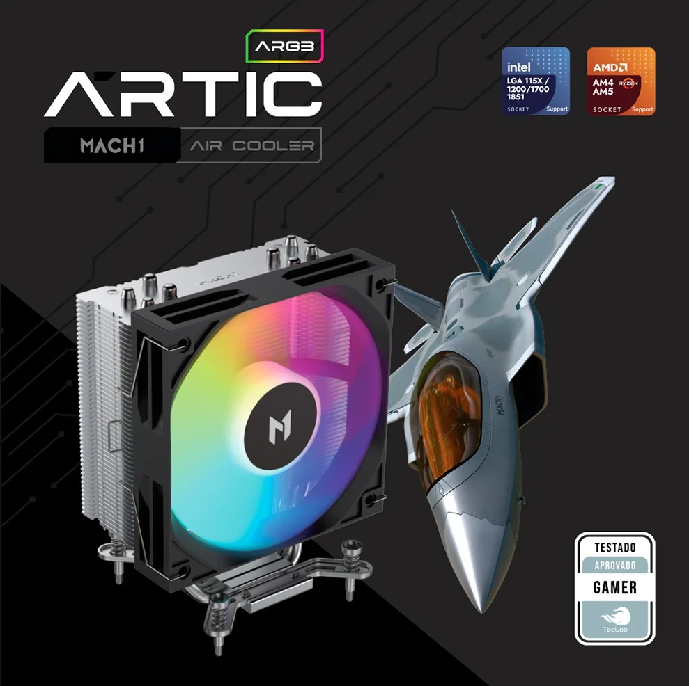 MACH1 ARTIC: O Air Cooler Barato Que Desafia Processadores Top de Linha