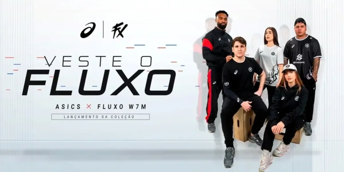 ASICS e Fluxo W7M lançam coleção com estilo inspirado nos esports
