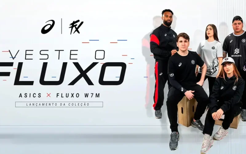 Asics e Fluxo W7M lançam coleção de vestuário focada em lifestyle gamer