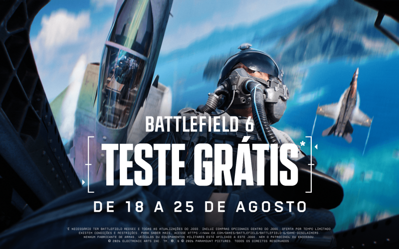 Battlefield 6 e Top Gun lançam experiência crossover com teste gratuito