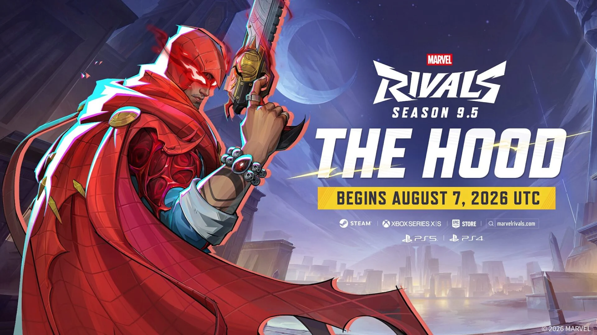 Marvel Rivals: Temporada 9.5 traz O Capuz e reduz tamanho do jogo