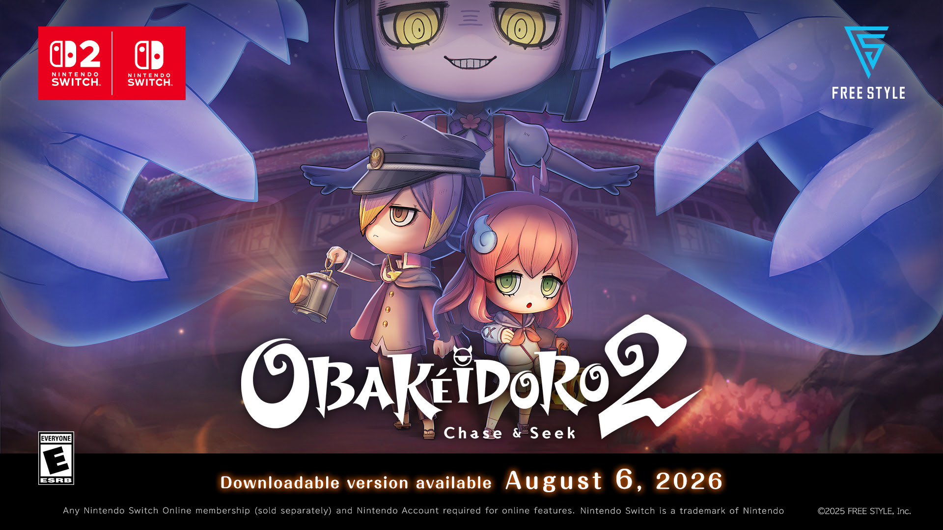 OBAKEIDORO 2: Chase & Seek é lançado para Nintendo Switch e Switch 2