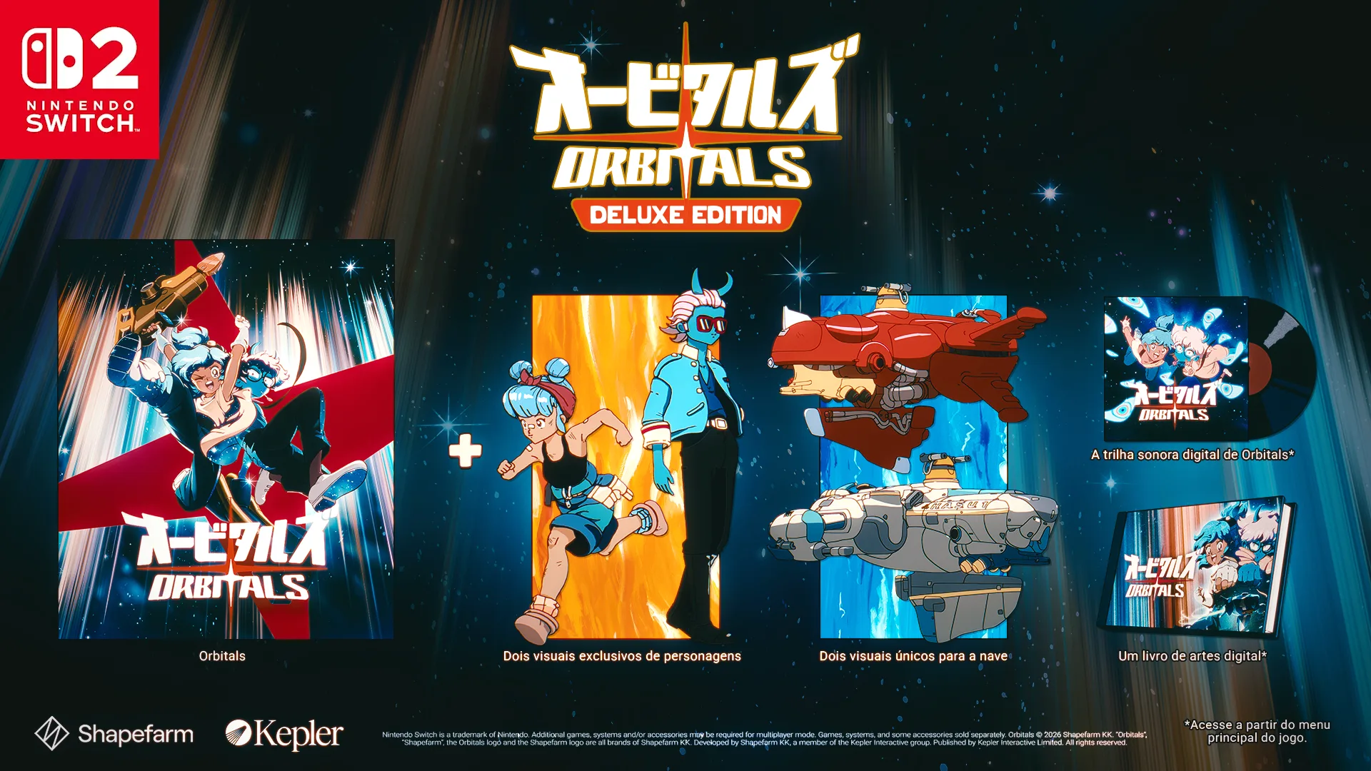 Orbitals será lançado exclusivamente para Nintendo Switch 2 em setembro de 2026