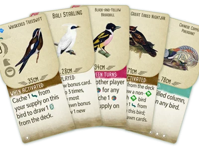 Wingspan Bird Pack: Additional Asian Avians traz 25 novas aves para o jogo