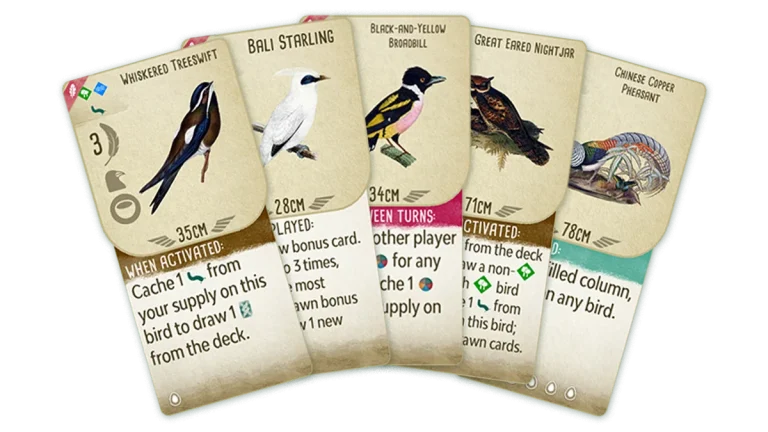 Wingspan Bird Pack: Additional Asian Avians traz 25 novas aves para o jogo