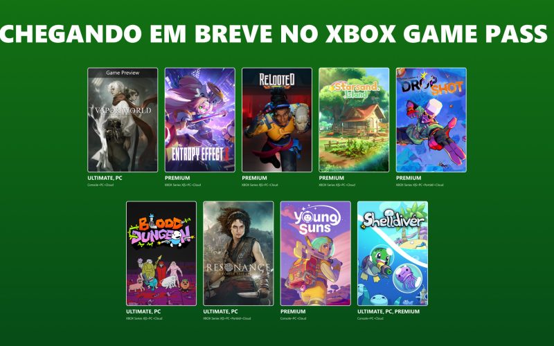 Novos títulos no Xbox Game Pass: Resonance, Vapor World e mais em agosto
