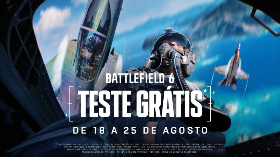 Battlefield 6 e Top Gun oferecem teste gratuito até 25 de agosto