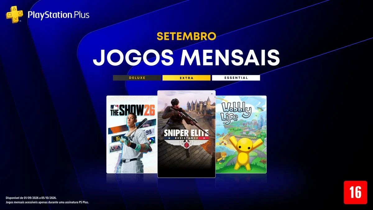 Jogos de setembro para assinantes PS Plus: Sniper Elite, MLB The Show e mais