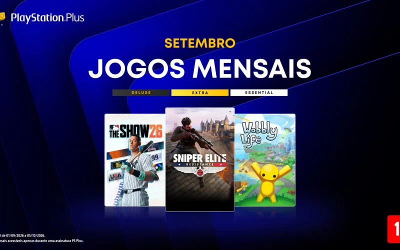 Jogos de setembro para assinantes PS Plus: Sniper Elite, MLB The Show e mais