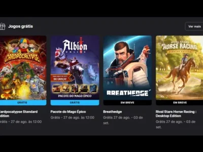Epic Games Store oferece Cardpocalypse e Pacote do Mago Épico Albion grátis
