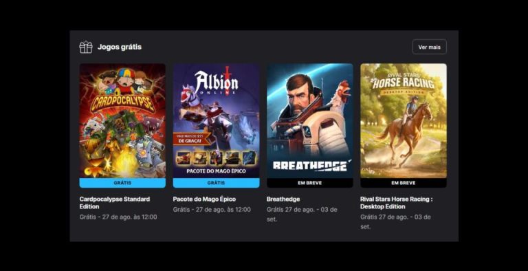 Epic Games Store oferece Cardpocalypse e Pacote do Mago Épico Albion grátis