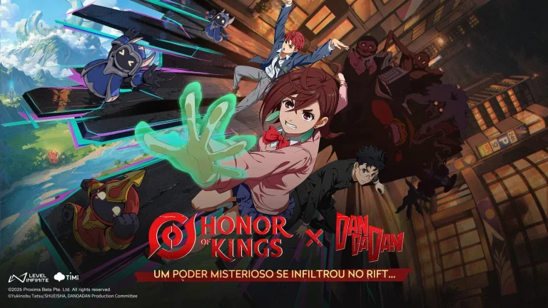 Honor of Kings anuncia colaboração com DAN DA DAN e eventos para agosto