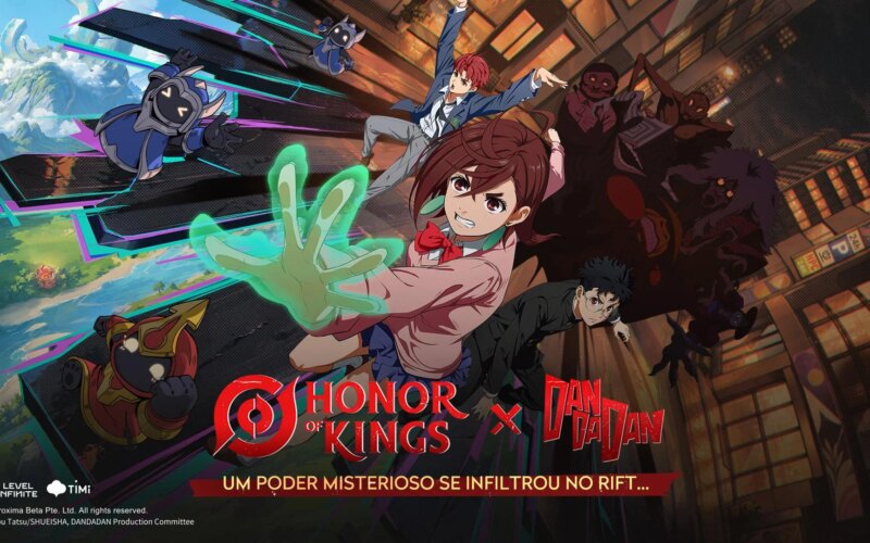 Honor of Kings anuncia colaboração com DAN DA DAN e eventos para agosto