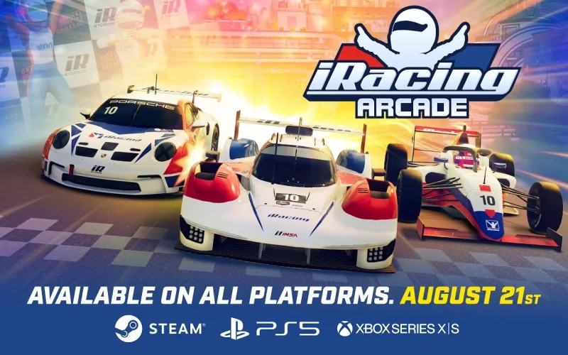 iRacing Arcade será lançado para PS5 e Xbox Series X|S em agosto