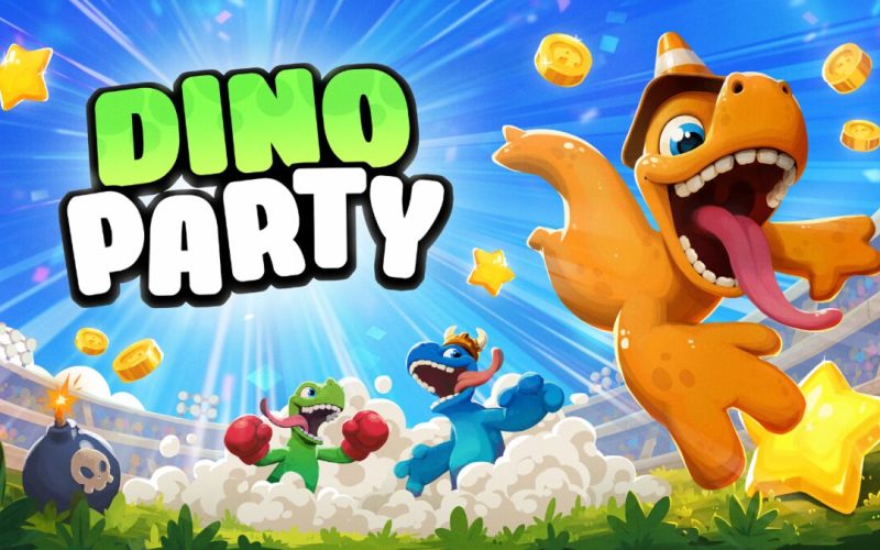 Dino Party é lançado no PC com multiplayer para até quatro jogadores